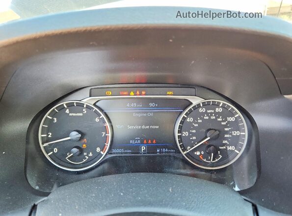 1N4BL4DW8SN344368 2025 NISSAN ALTIMA Black Instrument cluster view