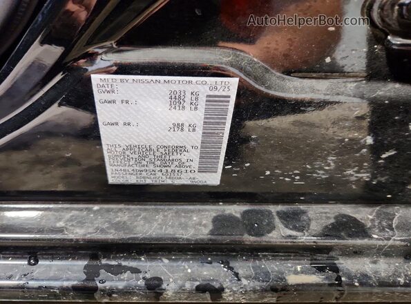 1N4BL4DW9SN418610 2025 NISSAN ALTIMA Black Շարժիչի բաժամունքի տեսք