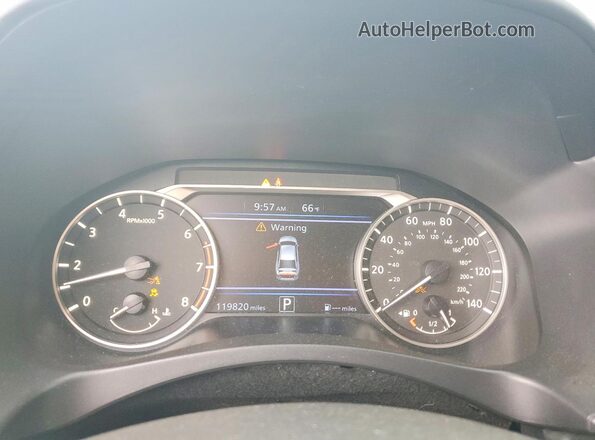 1N4BL4EV0KC244279 2019 NISSAN ALTIMA Blue Instrument cluster view