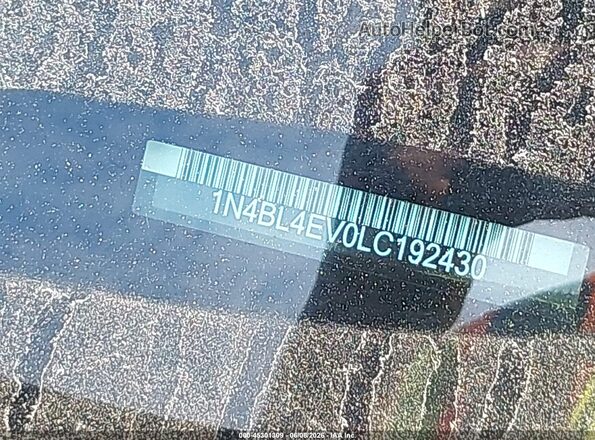 1N4BL4EV0LC192430 2020 NISSAN ALTIMA Black 