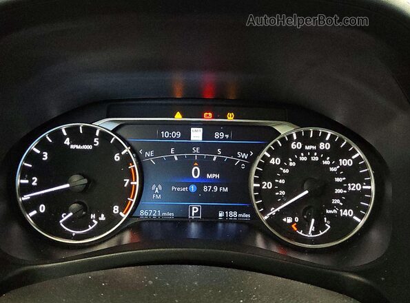 1N4BL4EV1NN416439 2022 NISSAN ALTIMA Белый Вид щитка приборов