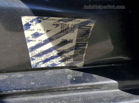 1N4BL4EV3MN349650 2021 NISSAN ALTIMA Gray Widok naklejki z numerem VIN