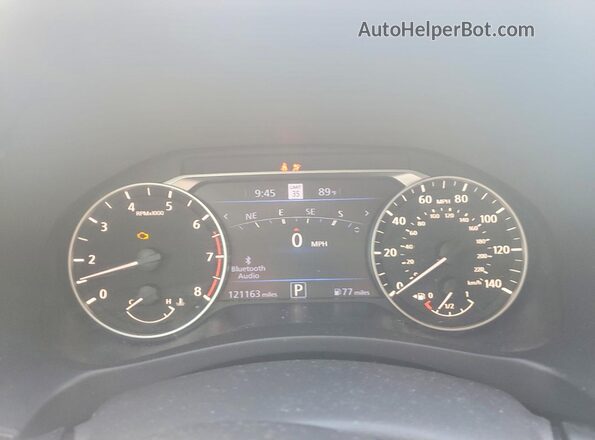 1N4BL4EV4KC171241 2019 NISSAN ALTIMA White Սարքավորումների վահանակի տեսք