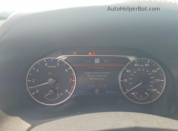1N4BL4EV6PN393128 2023 NISSAN ALTIMA Серебряный Вид щитка приборов