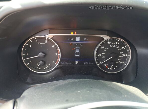 1N4BL4EV7LC163393 2020 NISSAN ALTIMA Gray Вид щитка приладів