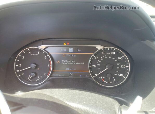 1N4BL4EW1LC112108 2020 NISSAN ALTIMA Black ხელსაწყოთა პანელის ხედი