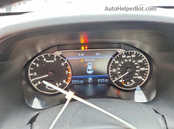 1N4BL4EW6MN338005 2021 NISSAN ALTIMA Silver Vista del cuadro de instrumentos