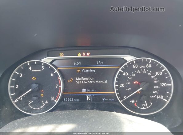 1N4BL4EW9LC261687 2020 NISSAN ALTIMA Red Widok tylnych siedzeń