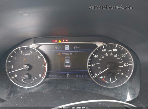 1N4BL4FV3KC155580 2019 NISSAN ALTIMA Черный Вид задних сидений