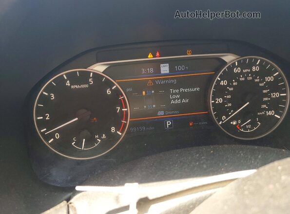 1N4BL4FV9LN303642 2020 NISSAN ALTIMA White Widok zestawu wskaźników