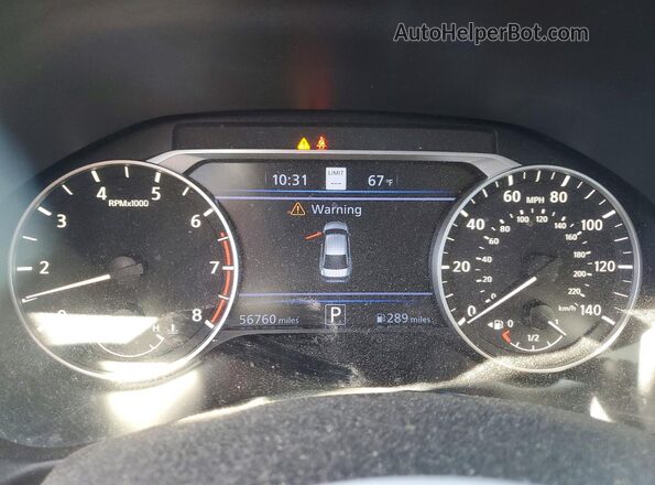 1N4BL4FW0KC136672 2019 NISSAN ALTIMA Charcoal ხელსაწყოთა პანელის ხედი