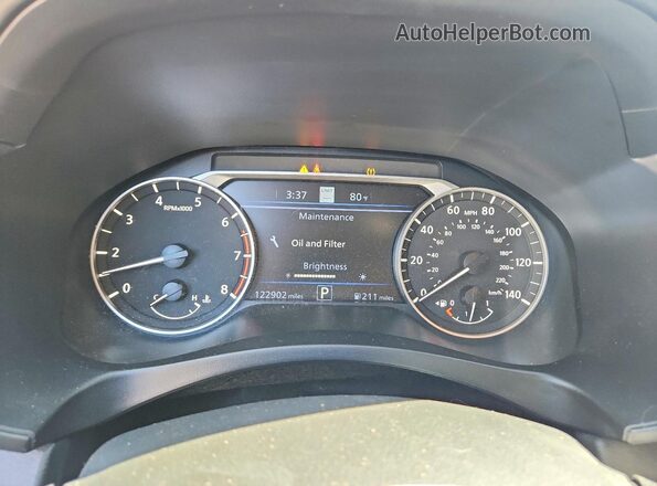 1N4BL4FW4KC137968 2019 NISSAN ALTIMA Gray Widok zestawu wskaźników