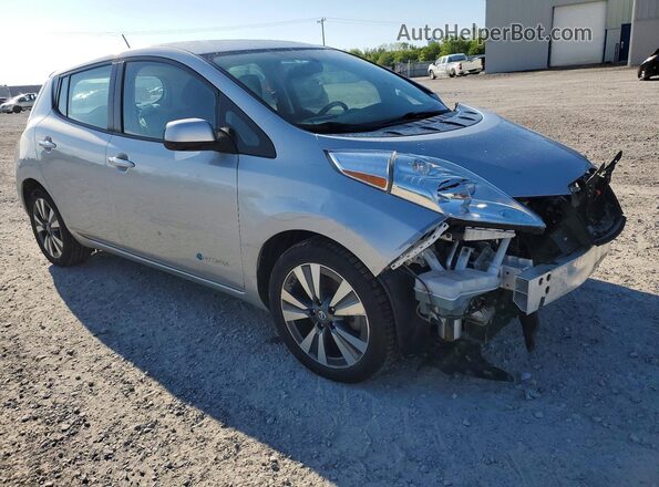 1N4BZ0CP0HC310284 2017 NISSAN LEAF Silver Առջևի աջ