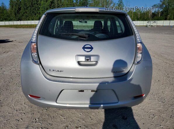 1N4BZ0CP0HC310284 2017 NISSAN LEAF Silver Հետևի տեսք