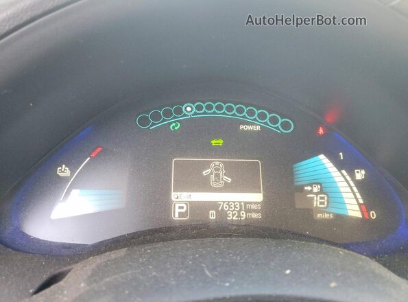1N4BZ0CP1HC310603 2017 NISSAN LEAF Blue Սարքավորումների վահանակի տեսք