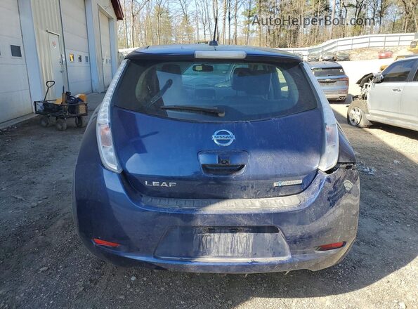 1N4BZ0CP1HC310603 2017 NISSAN LEAF Blue Հետևի տեսք