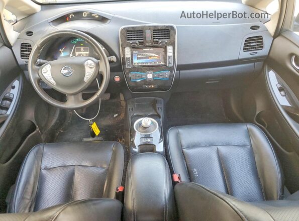 1N4BZ0CP1HC310603 2017 NISSAN LEAF Blue Առջևի վահանակի տեսք