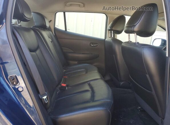 1N4BZ0CP1HC310603 2017 NISSAN LEAF Blue Սալոնի հետևի տեսք