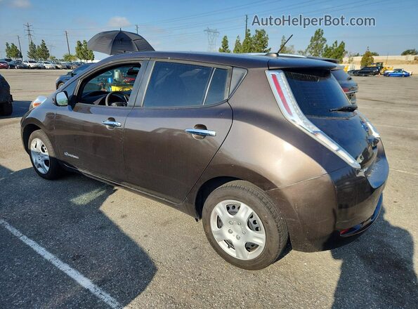 1N4BZ0CP2HC301571 2017 NISSAN LEAF Коричневый Задняя левая четверть