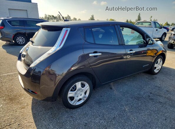 1N4BZ0CP2HC301571 2017 NISSAN LEAF Коричневый Задняя правая четверть