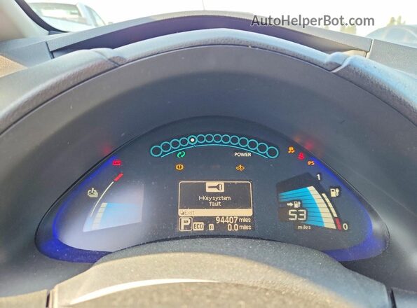 1N4BZ0CP2HC301571 2017 NISSAN LEAF Коричневый Вид щитка приборов