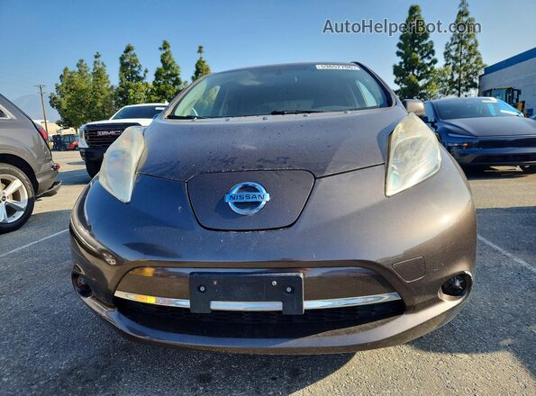 1N4BZ0CP2HC301571 2017 NISSAN LEAF Коричневый Вид спереди
