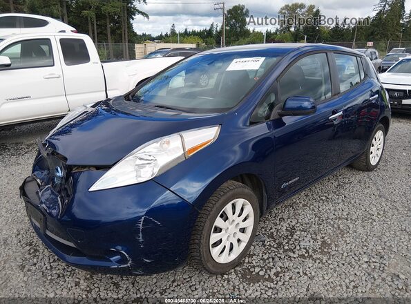 1N4BZ0CP4GC313445 2016 NISSAN LEAF Blue Przód lewy