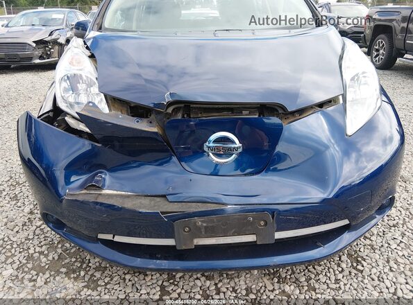 1N4BZ0CP4GC313445 2016 NISSAN LEAF Blue Widok z przodu