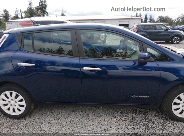 1N4BZ0CP4GC313445 2016 NISSAN LEAF Blue Widok wnętrza z tyłu