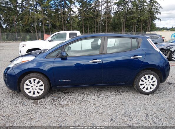 1N4BZ0CP4GC313445 2016 NISSAN LEAF Blue Widok wnętrza 360 stopni