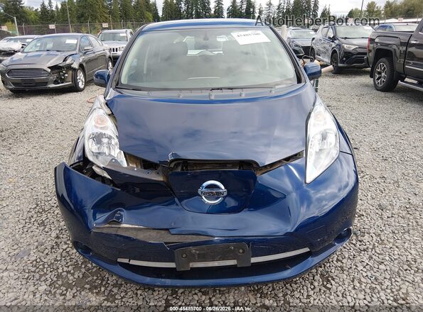 1N4BZ0CP4GC313445 2016 NISSAN LEAF Blue Widok zestawu wskaźników