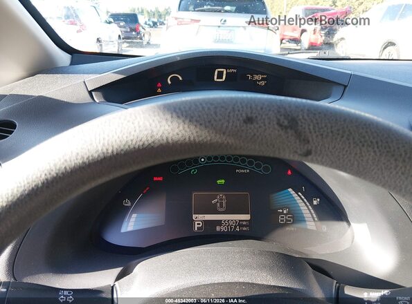 1N4BZ0CP6HC304361 2017 NISSAN LEAF Silver Vista de los asientos traseros