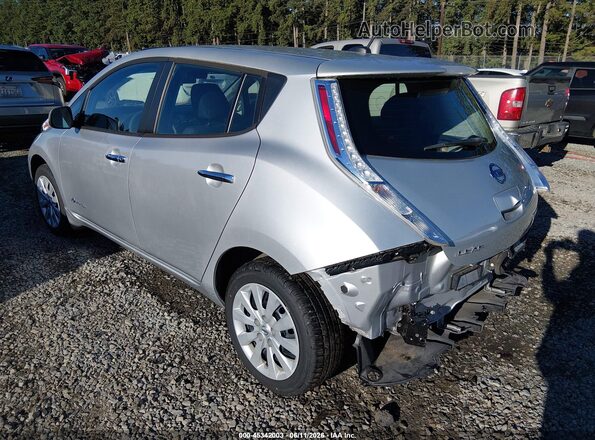 1N4BZ0CP6HC304361 2017 NISSAN LEAF Silver Trasero izquierdo
