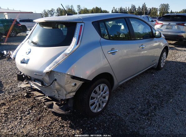 1N4BZ0CP6HC304361 2017 NISSAN LEAF Silver Trasero derecho
