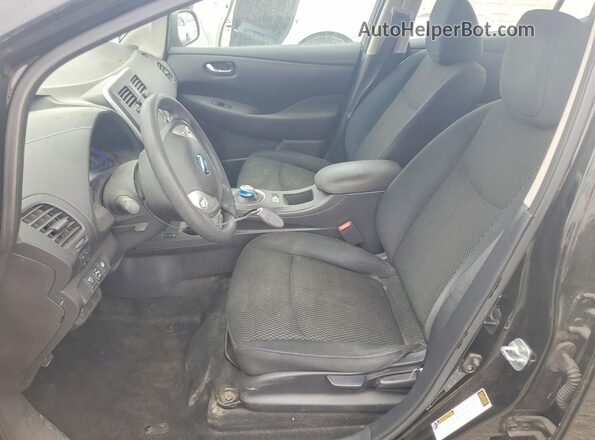 1N4BZ0CP8GC313643 2016 NISSAN LEAF Black Vista interior delantera