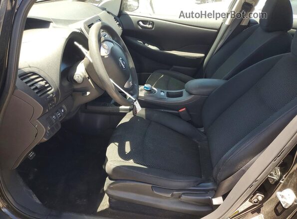 1N4BZ0CP8GC313643 2016 NISSAN LEAF Черный Вид салона спереди