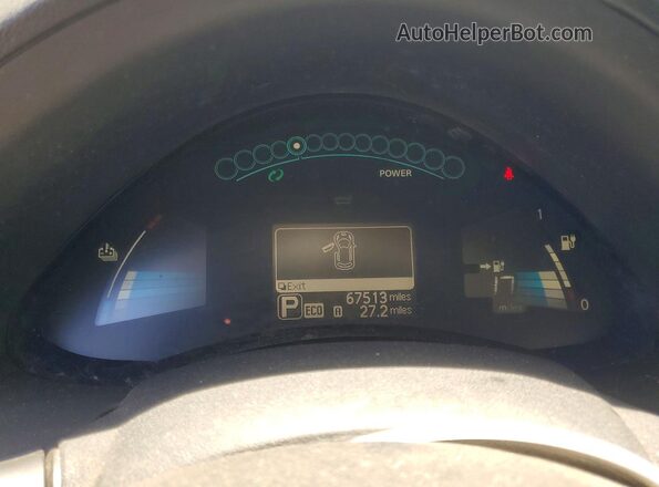 1N4BZ0CP8GC313643 2016 NISSAN LEAF Черный Вид щитка приборов