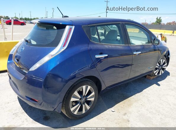 1N4BZ0CP8HC302272 2017 NISSAN LEAF Blue უკანა მარჯვენა
