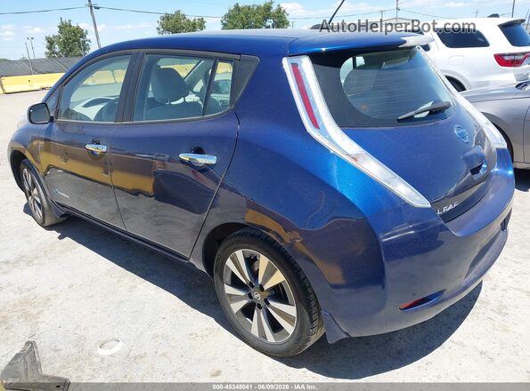 1N4BZ0CP8HC302272 2017 NISSAN LEAF Blue უკანა მარცხენა
