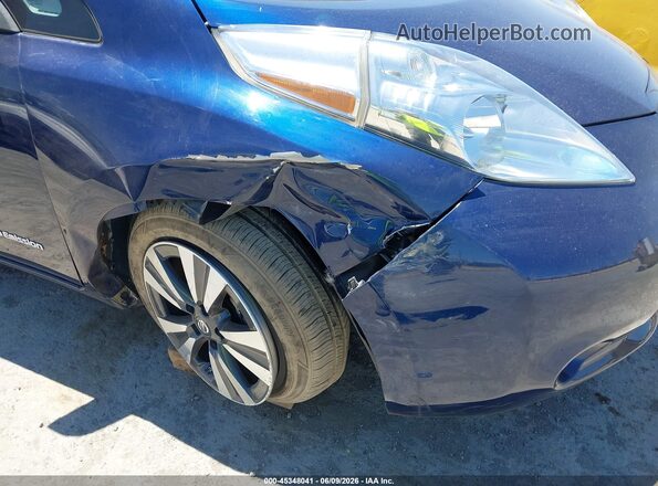 1N4BZ0CP8HC302272 2017 NISSAN LEAF Blue წინა ხედი