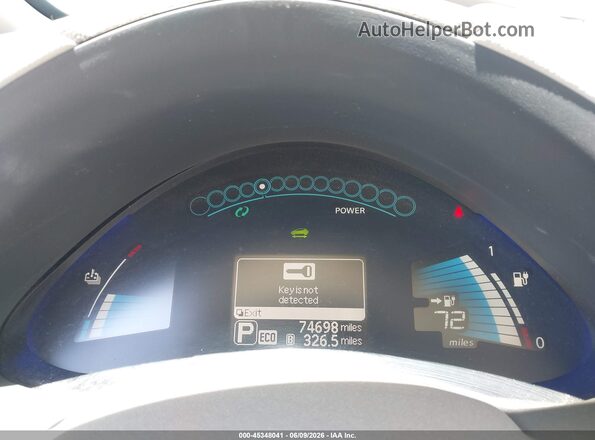 1N4BZ0CP8HC302272 2017 NISSAN LEAF Blue უკანა სავარძლების ხედი