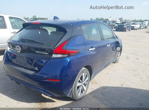 1N4BZ1BV4MC556206 2021 NISSAN LEAF Blue უკანა მარჯვენა