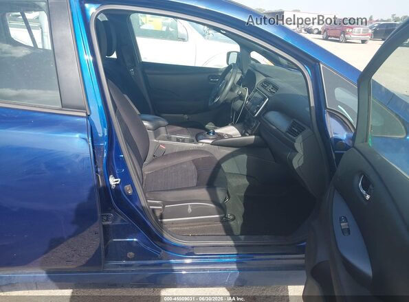 1N4BZ1BV4MC556206 2021 NISSAN LEAF Blue წინა სალონის ხედი