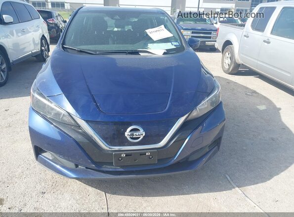 1N4BZ1BV4MC556206 2021 NISSAN LEAF Blue ხელსაწყოთა პანელის ხედი