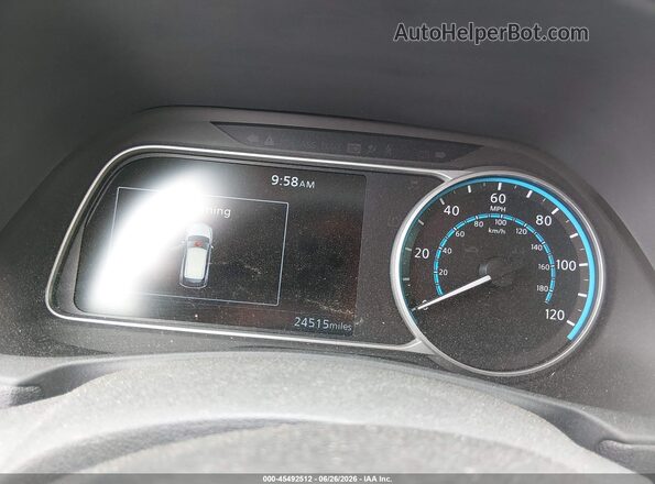 1N4BZ1CP1KC309741 2019 NISSAN LEAF Gray Հետևի նստատեղերի տեսք