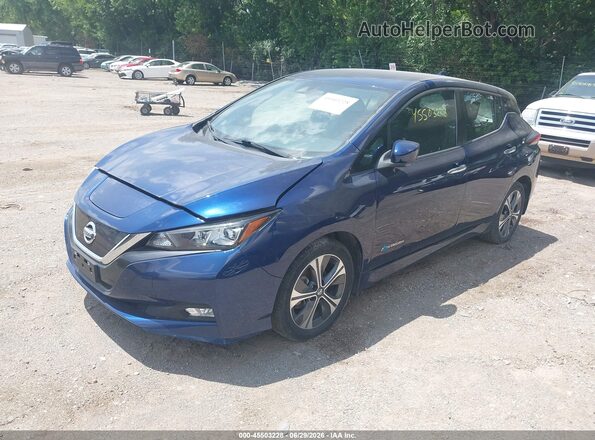 1N4BZ1CP3KC313211 2019 NISSAN LEAF Blue Передня ліва чверть