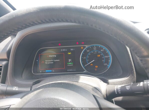 1N4BZ1CP3KC313211 2019 NISSAN LEAF Blue Панорамний вид салону 360°