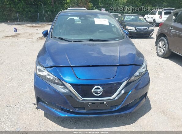 1N4BZ1CP3KC313211 2019 NISSAN LEAF Blue Вид спереду