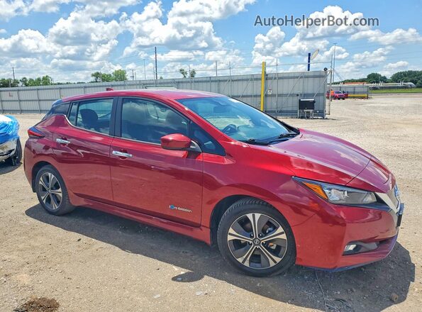 1N4BZ1CP4KC320961 2019 NISSAN LEAF Red Передня права чверть