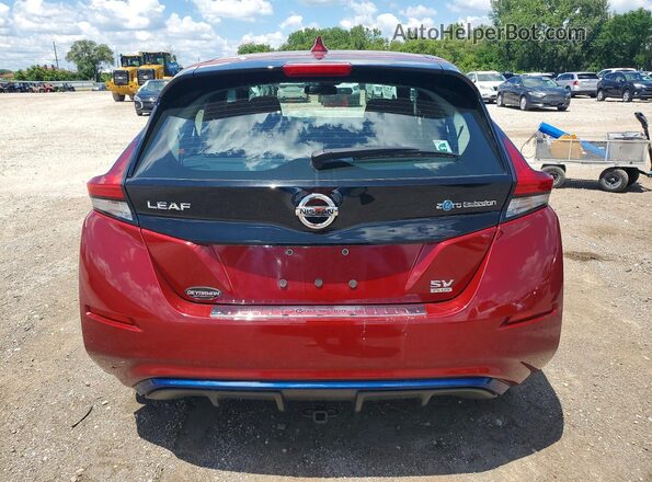 1N4BZ1CP4KC320961 2019 NISSAN LEAF Red Вид ззаду